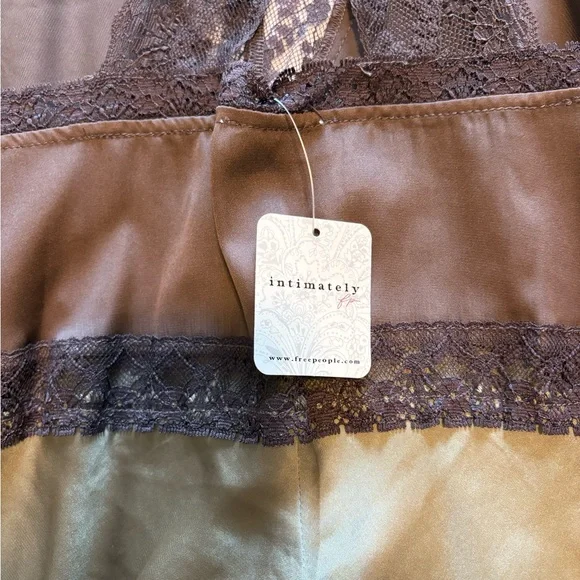 Free People Intimate Lace Slip Dress-Moss - Picture 5 of 6